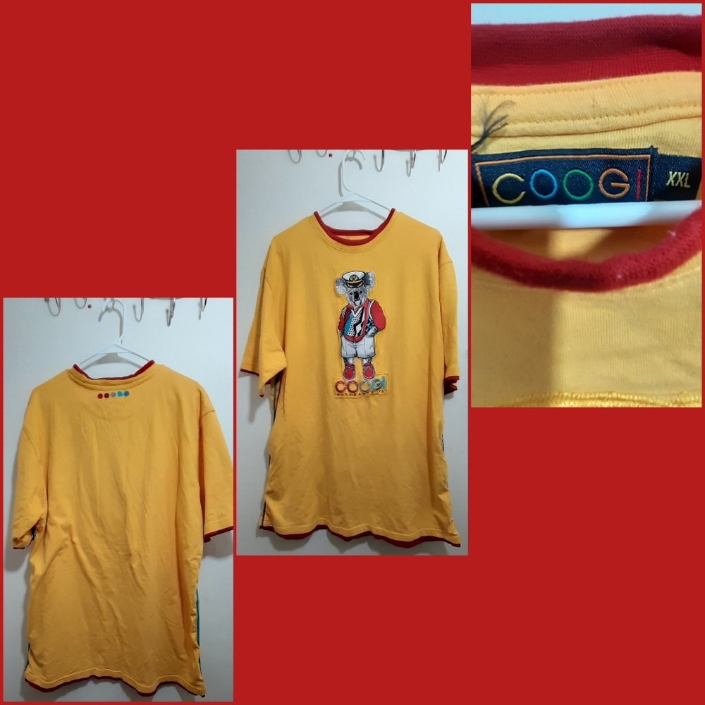 Rare Coogi Australian Embroidered Koala Bear Shirt